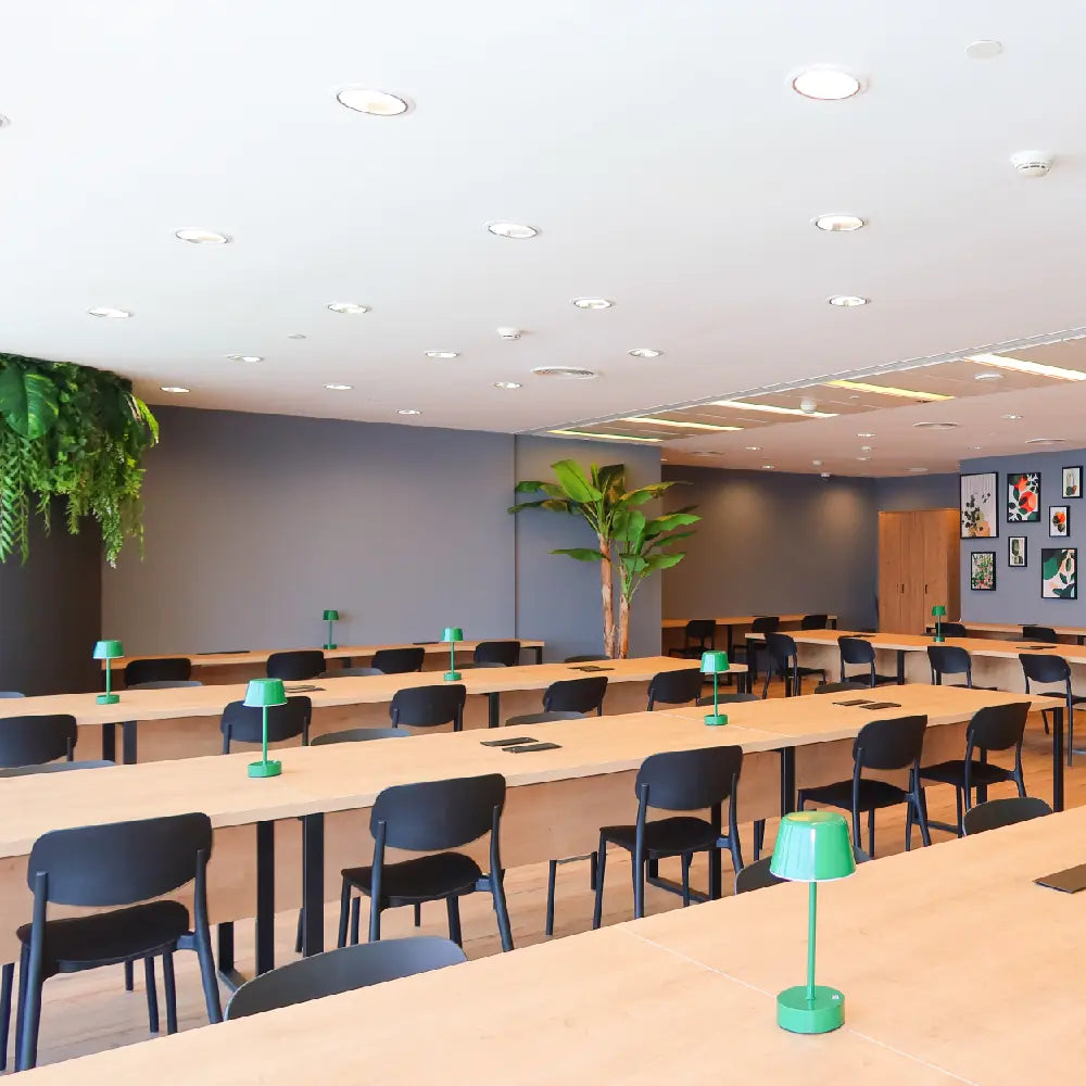 Open-plan coworking space with contemporary decor at The Work Oasis, Sky Tower.