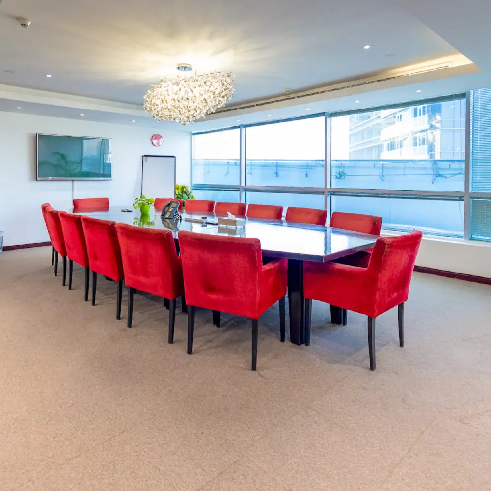 Large meeting room for 12 people at Austria Business Center, Concord Tower.