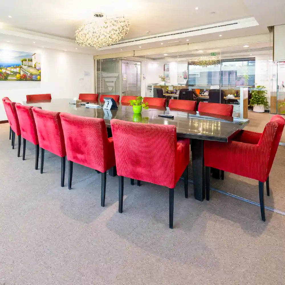 Boardroom seating 12 people at Austria Business Center, Concord Tower.