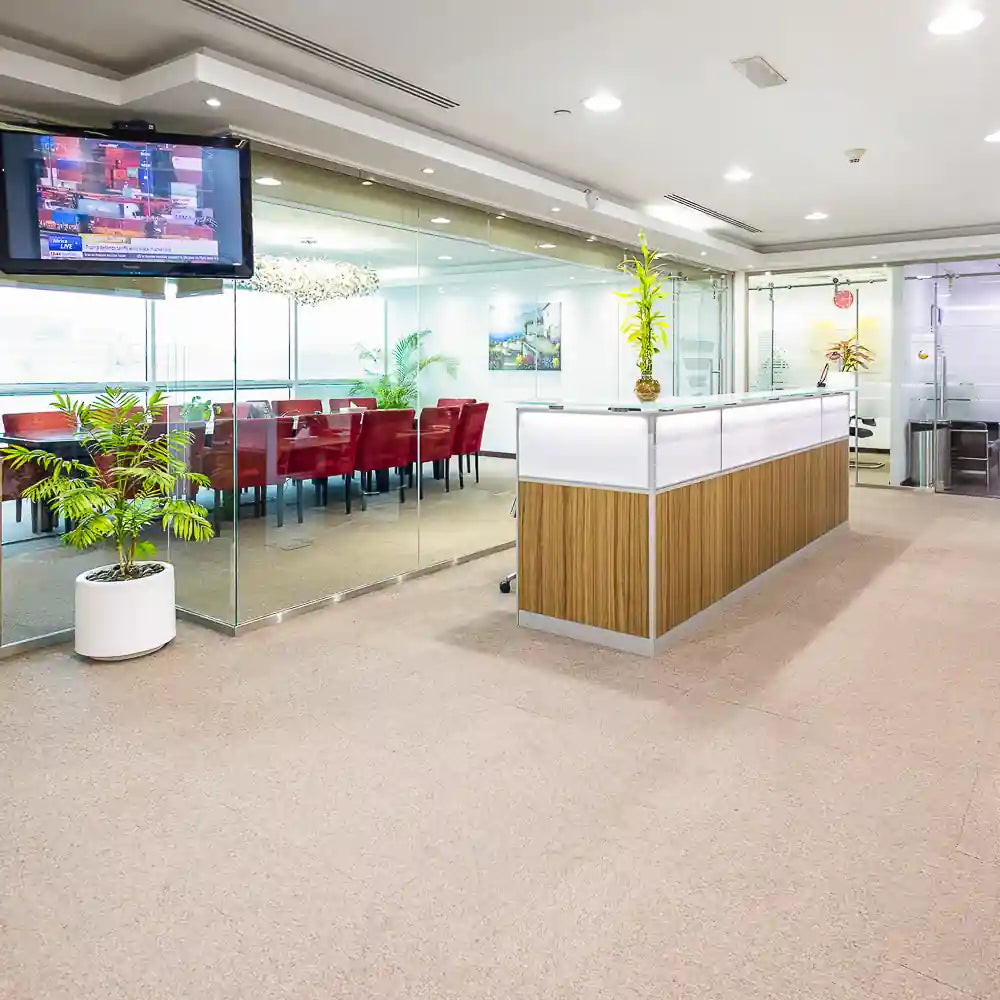 Reception area at Austria Business Center, Concord Tower with boardroom view