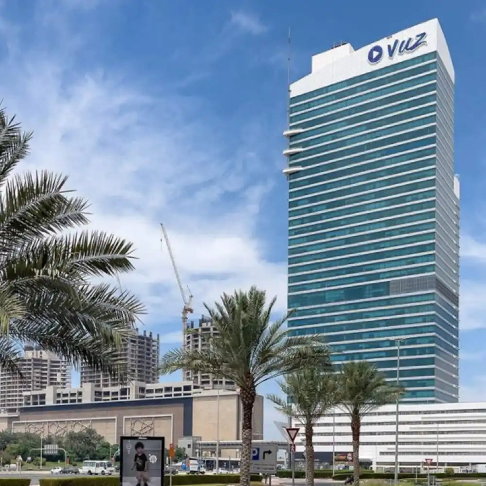 Exterior of Concord Tower, Dubai Media City.