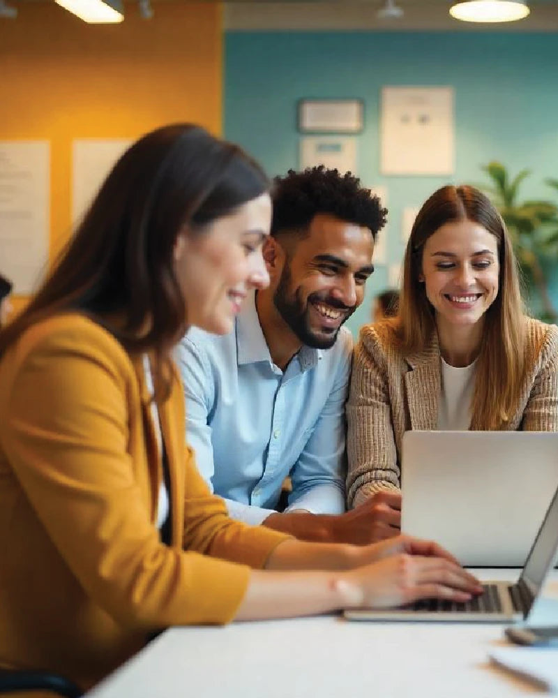 people working together