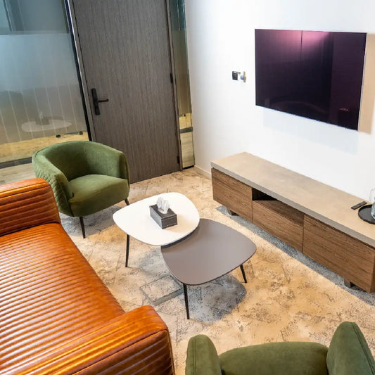 cozy meeting room with sofa