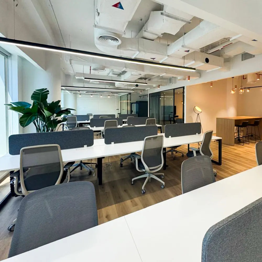 Executive workstations at Space1 Office 4, Downtown Dubai