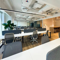 Executive workstations at Space1 Office 4, Downtown Dubai