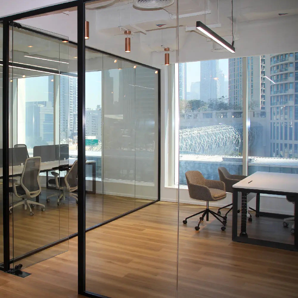 Executive MD office with city views at Space1 Emaar Square
